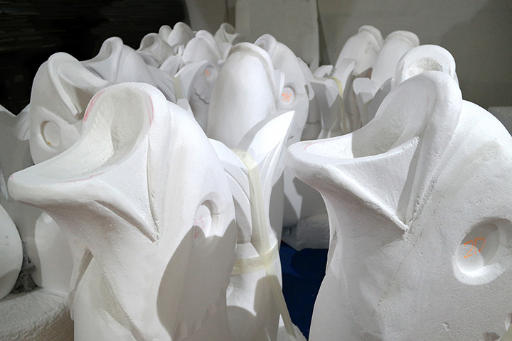 Peixes bordalo Pinheiro para a Marcha de Santa Engrácia realizados pela Proeasy Design