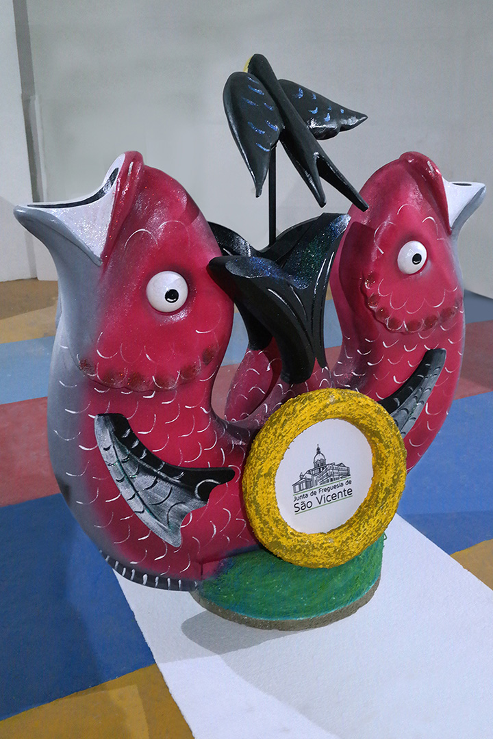 Peixes bordalo Pinheiro para a Marcha de Santa Engrácia realizados pela Proeasy Design