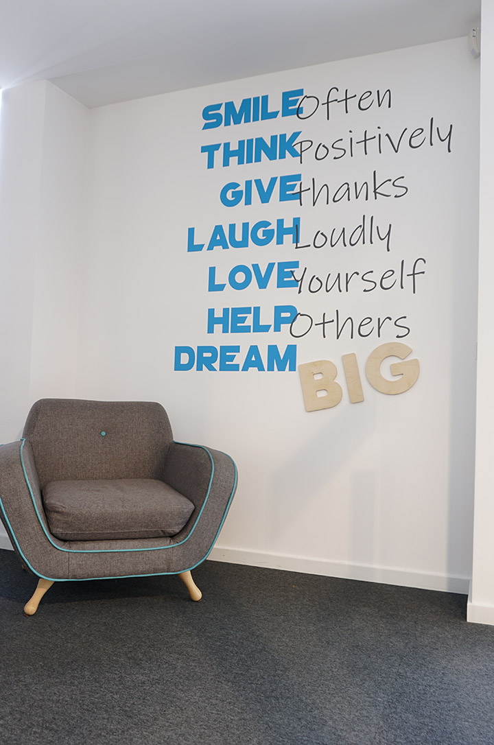 Decoração Sede Adeo realizado pela Proeasy design