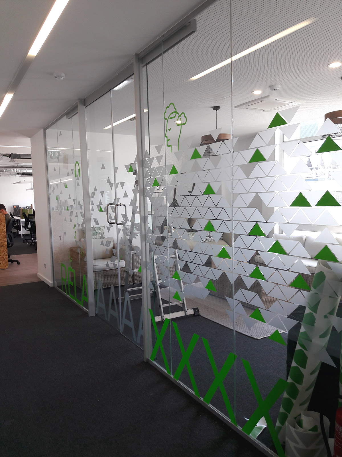 Decoração Sede Adeo realizado pela Proeasy design