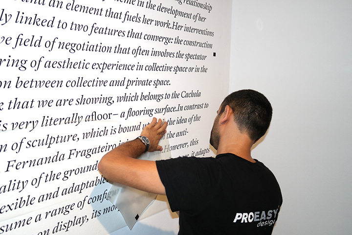 Sinalética realizada pela Proeasy design