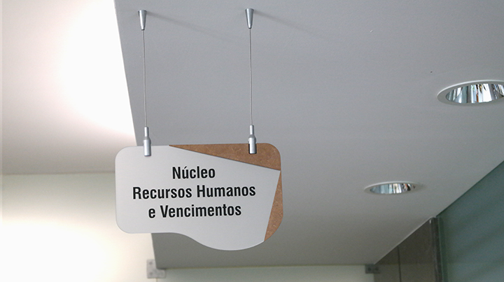 Sinalética realizada pela Proeasy design